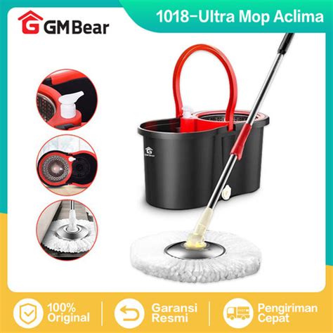 Promo Gm Bear Alat Pel Lantai Praktis Ultra Spin Mop Aclima