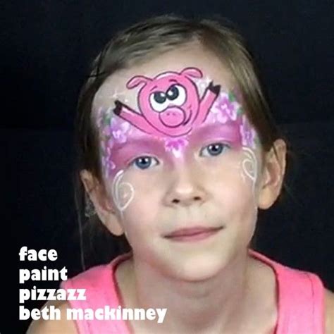 Video Tutorial Cartoon Piggy Face Painting Designs Face Painting