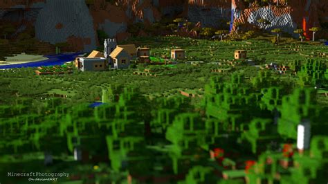 Minecraft | Plains Village (High Res. Wallpaper) by MinecraftPhotography on DeviantArt