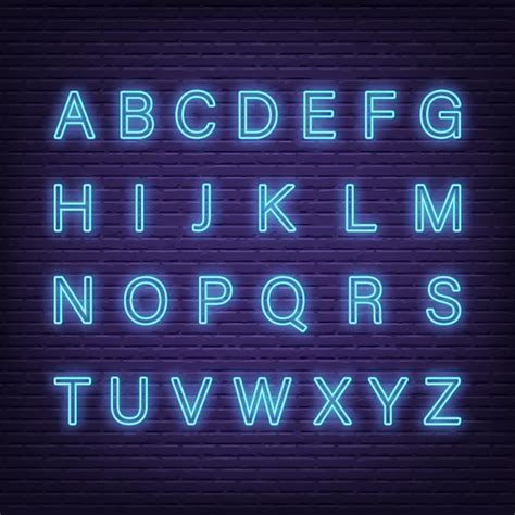 Neon Letters Drawing