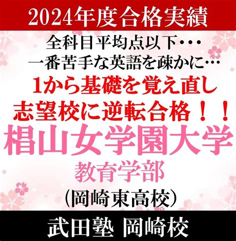 【合格体験記】全科目平均以下からの逆転！入塾半年で椙山女学園大学に合格！