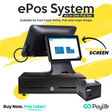 Touch Screen Epos System Pos Till For Fast Food Epos Retail Pos All