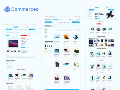 Commerceo- eCommerce Figma UI Template by Sk Shihabul Islam ~ EpicPxls