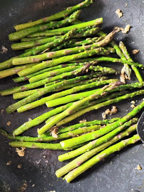 Cooking Asparagus On Stove With Garlic Butter Cooking With Tyanne