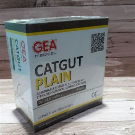 Jual Catgut Plain Gea Benang Jahit Plain Benang Operasi Plain Gea