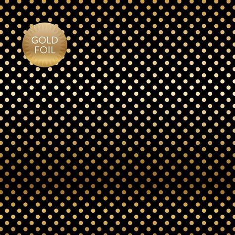 Black Gold Foil Dot 12x12 Dots And Stripes Cardstock The 12x12