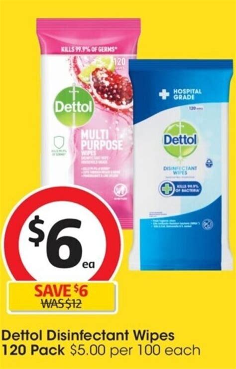 Dettol Disinfectant Wipes Pack Offer At Coles