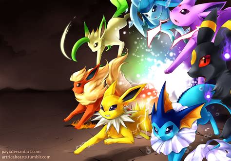 4 Cute Eevee Evolutions Eevee Pokemon Hd Wallpaper Pxfuel