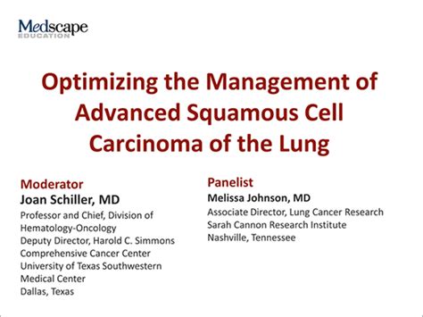 Squamous Cell Lung Cancer Treatment