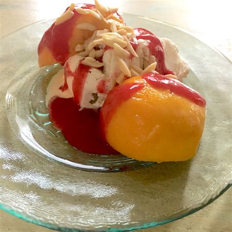 Authentic Peach Melba Dessert Escoffier Recipe • From Europe