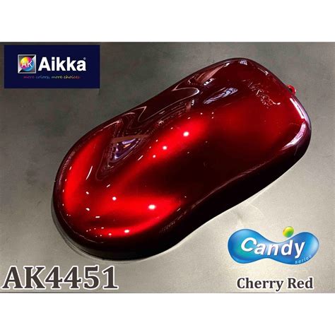 Aikka Ak4451 Cherry Red Candy Series 2k Car Paint Shopee Malaysia