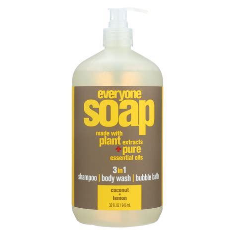 Eo Products Everyone Liquid Soap Coconut And Lemon 32 Fl Oz Organic Health And Beauty