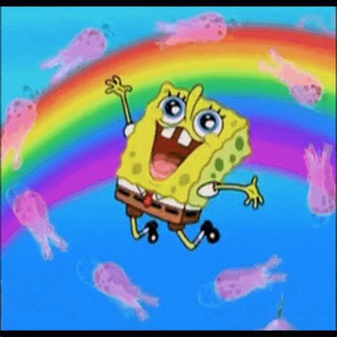 Spongebob Rainbow GIF - Spongebob Rainbow Picknick - Discover & Share GIFs