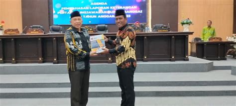 DPRD Banggai Terima LKPj Bupati Tahun 2023