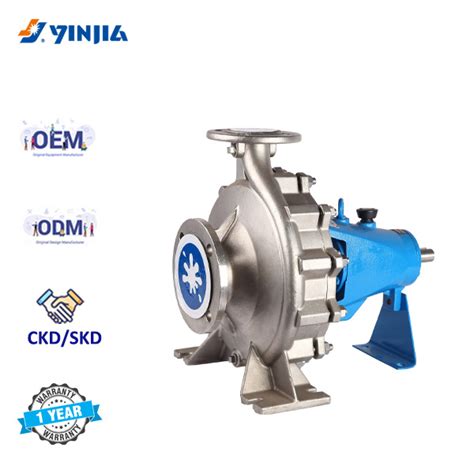 Yinjia High Efficiency Stainless Steel Industrial Centrifugal Pump