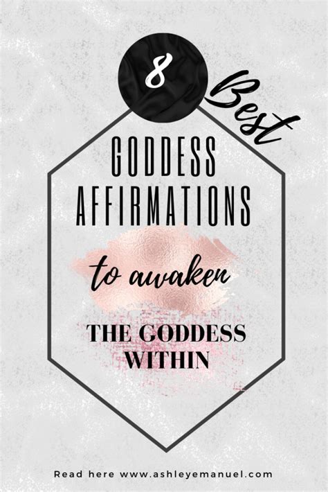 8 Best Goddess Affirmations To Recite Daily Showit Blog In 2021