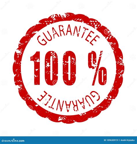 Guarantee Rubber Stamp Stock Vector Illustration Of Price 109630919