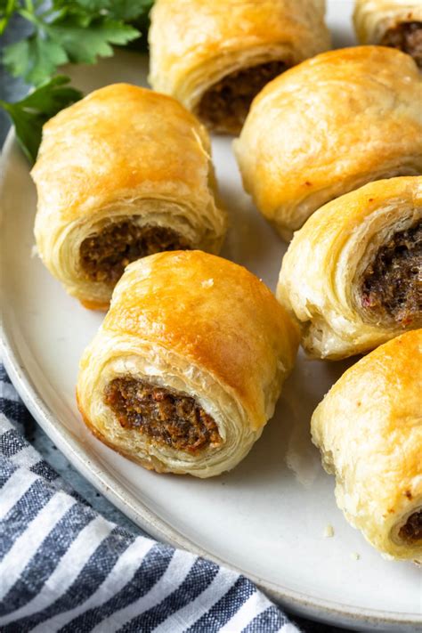 Puff Pastry Sausage Rolls (Dairy Free) - Simply Whisked