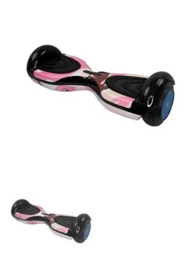 Hoverboard Skate El Trico Rosa Camuflado Led Bluetooth