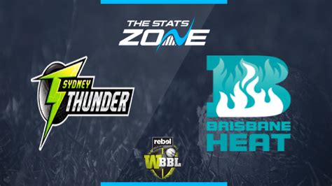 2019 Womens Big Bash League Sydney Thunder Women Vs Brisbane Heat