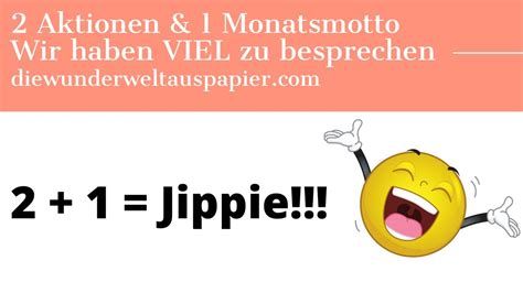 2 Aktionen Und 1 Monatsmotto Wir Haben Viel Zu Besprechen Mit