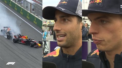 Ricciardo And Verstappen Explain Baku Crash 2018 Azerbaijan Grand