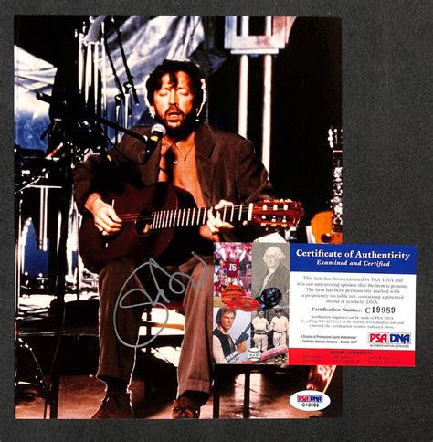 Eric Clapton Mtv Unplugged Vintage Signed Autographed Photo Psa Dna Rare Ebay