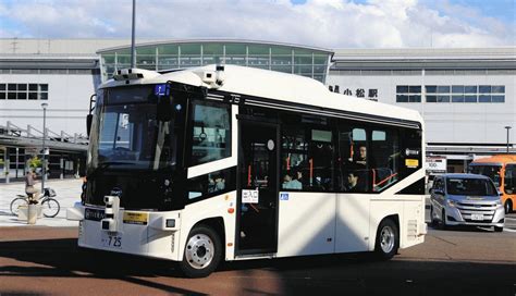 自動運転バス試走開始 来年3月まで 小松駅－空港間：北陸中日新聞web