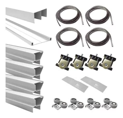 Kit Frente De Placard Aluminio Grupo Euro M Puertas Smart