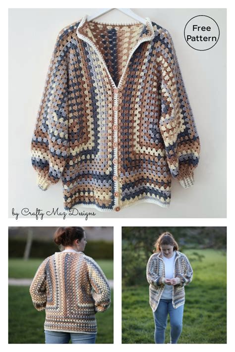 5 Granny Hexagon Horizon Cardigan Free Crochet Pattern Artofit