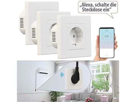 Luminea Home Control Elesion Steckdosen Smart Home Steckdose Alexa