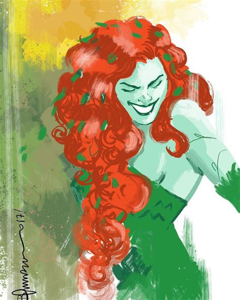 Poison Ivy Doodle By Breno Tamura Poisonivy Batman Dccomics Sketch