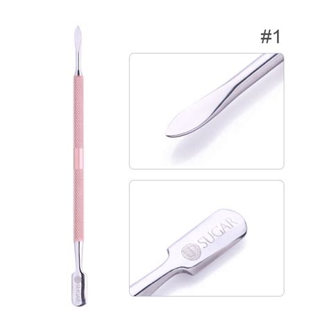 Ur Suiker 1Pc Rose Goud Cuticle Pusher Nagellak Gel Dode Huid Remover