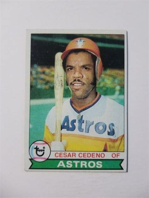 Cesar Cedeno Topps Baseball Card Houston Astros Ebay