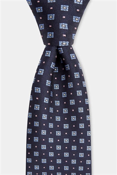 HUGO by Hugo Boss Navy and Blue Design Tie