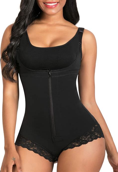 Shaperx Body Shaper Slimming Open Bust Bodysuit Firm Control Shapewear For Women Uk