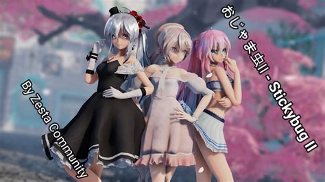 MMD Haku Miku Luka おじゃま虫Ⅱ Stickybug II YouTube