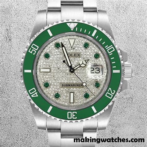 Rolex Submariner Rolex Calibre Pour Des Hommes Cadran Pav