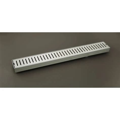 Stainless Steel Shower Drain Channel Vertical X Inches With Collar