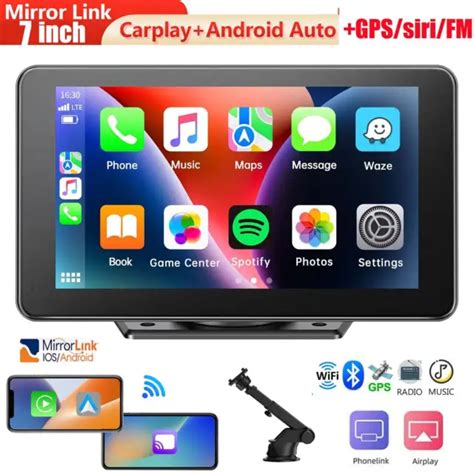 AUTORADIO PORTATILE 7 Touchscreen Wireless Apple CarPlay Android