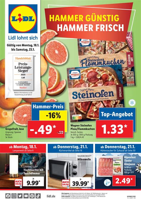 Lidl Aktueller Prospekt 18 01 23 01 2021 Jedewoche Rabatte De