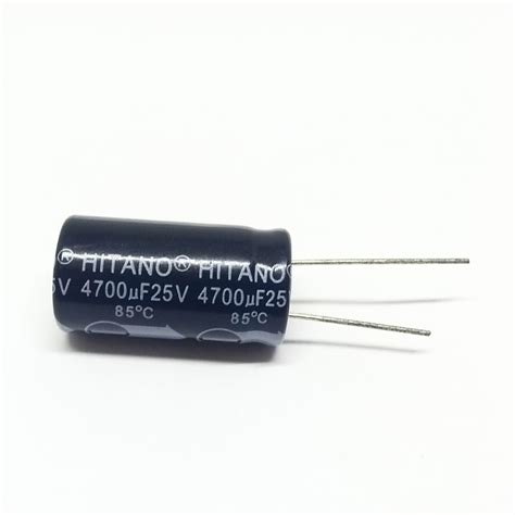 Kit 100 Peças Capacitor Eletrolítico 4700uf 25v 85°c 30x15 Hitano