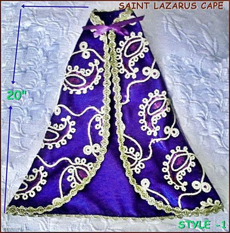 Satin Fabric Or Jute Burlap Cape For Saint Lazarus Capa De Etsy