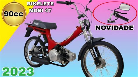 Nova Bikelete Moby 4 Tempos 2023 Manual Embreagem 90cc YouTube