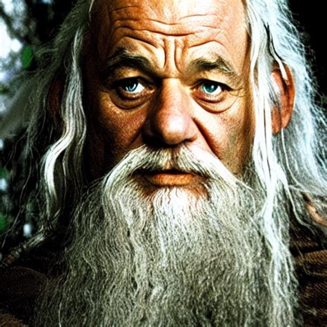 Prompthunt Bill Murray As Gandalf In Lord Of The Rings Film Still