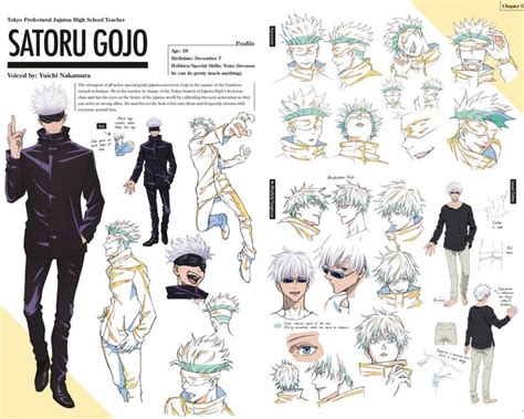 Gojo Satoru Character Sheet Character Design Caracter Design