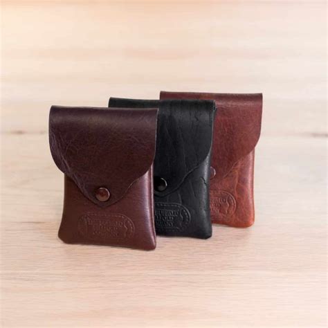 Leather Crossbody Purse And Mini Clutch Wallet Set Buffalo Billfold