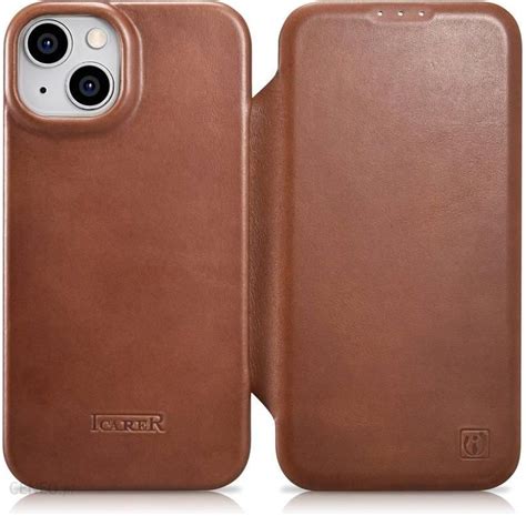 Icarer Ce Oil Wax Premium Leather Folio Case Sk Rzane Etui Iphone Z