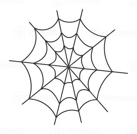 Sticker Spiderweb Halloween 10161387 PNG