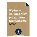 Wydanie Dokument W Przez Biuro Rachunkowe Wz R Pobierz